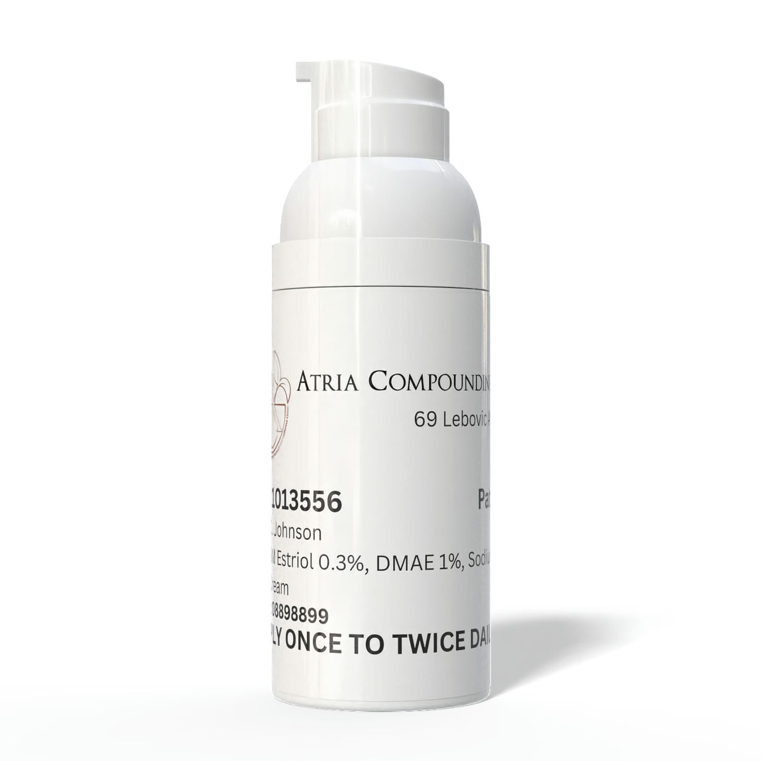 Estriol 0.3%, DMAE 1%, Sodium Hyaluronate 1% Face Cream 50 ML