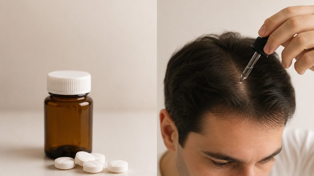 oral finasteride compare to topical finasteride